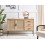 Beliani 2 Door Sideboard PASCO Light Brown 2