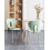 Beliani Set of 2 Dining Chairs TRACY Light Green 2