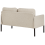 Beliani Sofa 2 Seater LAHTI Fabric Light Beige 5