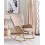 Beliani Rocking Chair ANASET Boucle Sand Beige 2