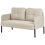 Beliani Sofa 2 Seater LAHTI Fabric Light Beige 4
