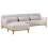 Beliani Corner Sofa 3 Seater SIMOS Fabric Light Grey Right Hand 5