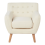 Beliani Armchair MOTALA Fabric Light Beige 4