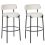Beliani Set of 2 Bar Chairs ALLISON Boucle White 7
