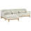 Beliani Corner Sofa 3 Seater SIMOS Fabric Off-White Right Hand 4