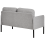Beliani Sofa 2 Seater LAHTI Fabric Grey 5