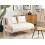 Beliani Sofa Bed 2 Seater VESTFOLD Fabric Light Beige 2