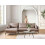 Beliani Corner Sofa GALLO Faux Suede Light Brown Right Hand 2