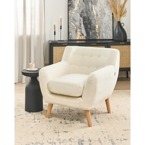 Beliani Armchair MOTALA Fabric Light Beige 1