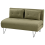 Beliani Sofa Bed 2 Seater VESTFOLD Fabric Olive Green 4