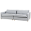 Beliani Sofa 3 Seater VINSTRA Fabric Grey 4