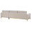 Beliani Corner Sofa 4 Seater SIGGARD Fabric Beige Left Hand 5