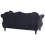 Beliani Sofa 2 Seater SKIEN Velvet Black 3