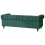 Beliani Sofa 3 Seater CHESTERFIELD Velvet Green 4