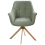Beliani Dining Chair Swivel HAYDEN Boucle Light Green 7