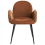 Beliani Set of 2 Dining Chairs AMITY Fabric Brown 6