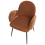 Beliani Set of 2 Dining Chairs AMITY Fabric Brown 3