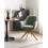 Beliani Dining Chair Swivel HAYDEN Boucle Light Green 2