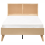 Beliani Bed PE Rattan MONPAZIER 120 x 200 cm (EU Small Double) Light Brown 8