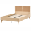 Beliani Bed PE Rattan MONPAZIER 120 x 200 cm (EU Small Double) Light Brown 7