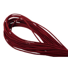 Elastic Cords/Hat Elastic 1.5 mm Thick in 19 Colors 09 / Dark Red 10 m