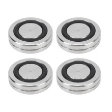 Reduce la vibración en configuraciones de audio, elegantes pies de aislamiento con anillo de goma antideslizante, amortiguador de acero inoxidable