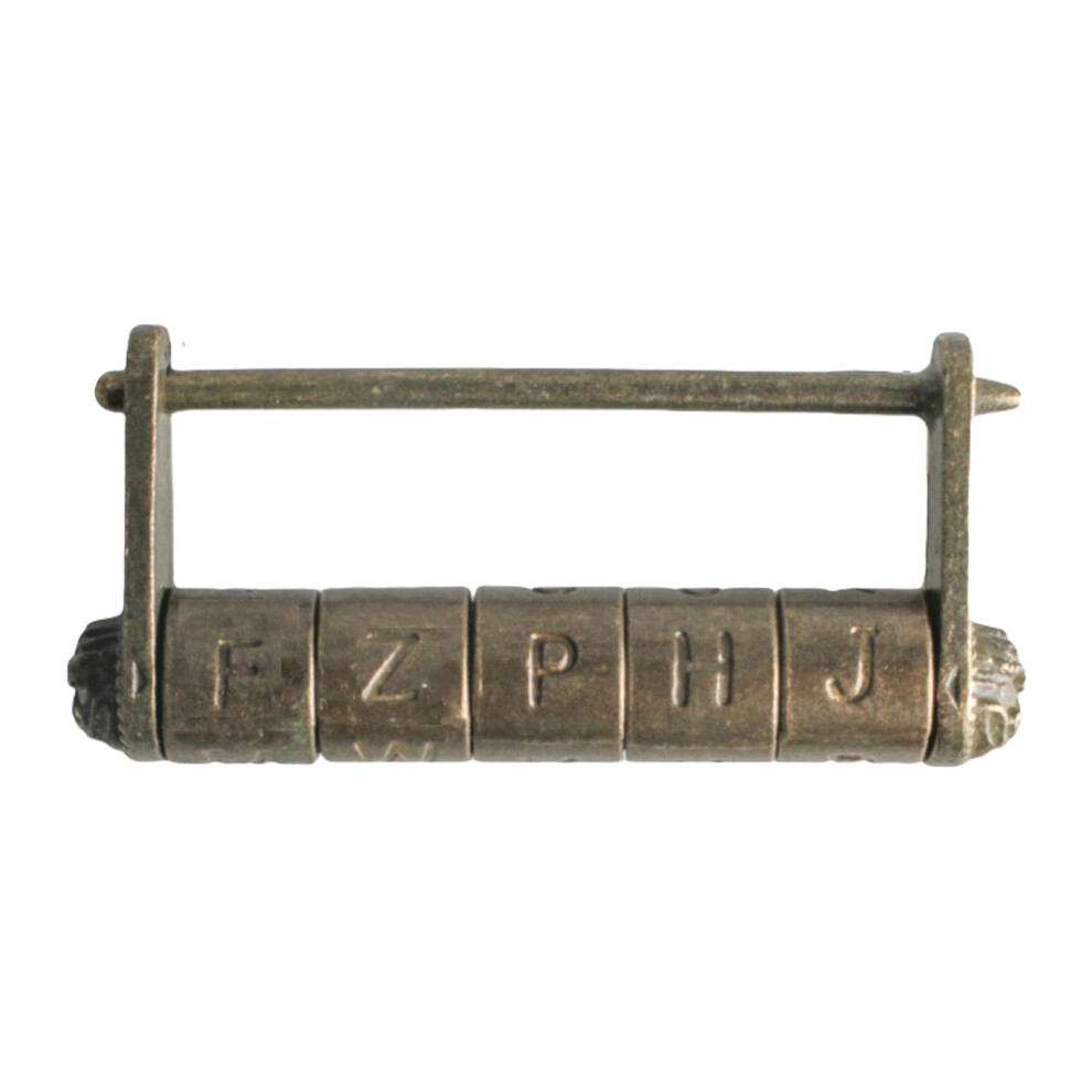 Zinc Alloy Padlock Intricate Chinese Character Miniature Cabinet Lock Old Oriental Traditional Style Compact Size 9189345984433