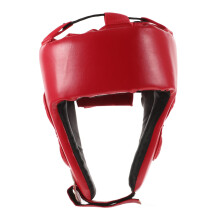 Adjustable Boxing Headgear with Breathable Ventilated Ergonomic Padding for Taekwondo Karate Sparring Training Protective Full Helmet Red Ref: 7255