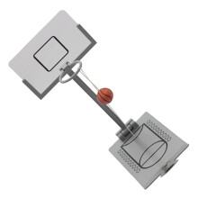 1 x Desktop Basketball Mini Basketball Shooting Toy for Office and Home Fun for Basketball Fans Decompression Toy for Stress Breaks