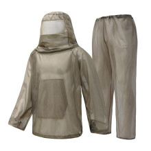 Beekeepers Meshes Hoods Breathable Beekeeping Hooded Suit For Men And Women Khaki MultiPurpose For Fishing And Camping