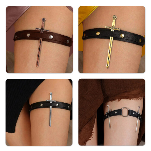 Cosplay Dark Harajuku Leg Garter with-Differences between 2