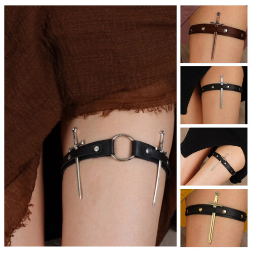 Cosplay Dark Harajuku Leg Garter with-Differences between 1