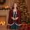 Adjustable Velvets Christmas-Red with white edge Length 60 6