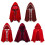 Adjustable Velvets Christmas-Red with white edge Length 60 2