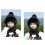 Warmth Knitted Hat with Scarf Face Cover Plush Thick-Gray 6
