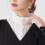 Breathable Soft Detachable Collar Elegant Ruffle Faux Collar 5