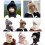 Warmth Knitted Hat with Scarf Face Cover Plush Thick-Gray 3