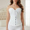 Elastic Underbust Corset Body Shaper Slimming-dark blue M 5