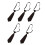 5pcs Adjustable Pre Tied Necktie For children Soft-brown 1
