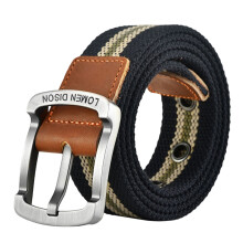 Fashion Canvas Waistband Adjustable Pin Buckles Design-120cm 4