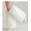 Furry Plush Leg Warmer Soft Thick Warm Leg Sleeves-White 6