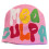 Bonnet en tricot acrylique extensible confortable avec-Rose 1