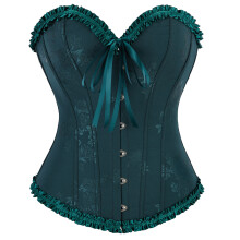 High Waist Shapewear Corset Slimming Waist Trainer-dark green S