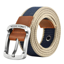Adjustable Pin Buckles Canvas Belt Simple Design-120cm 6