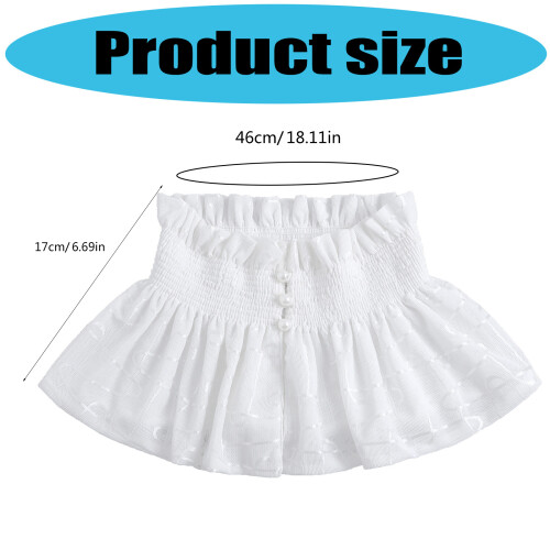 Victorian Styles Collar Stand False Collar Fashion-White 2