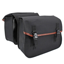 Saddle Bags Motorcycle Tail Bag, Large Capacity, WaterResistant Storage Panniers, Black, For Touring, Commuting