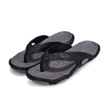 Summer Men's Slippers, Fashion Casual Beach Shoes Massage Bathroom Flip Flops House Shoes for Indoor and Outdoor (Color: Gray, Size: 44EU) 44 EU Gray