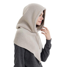 Unisex warme muts, gebreide sjaal, warme pelsmuts voor skiën,-8