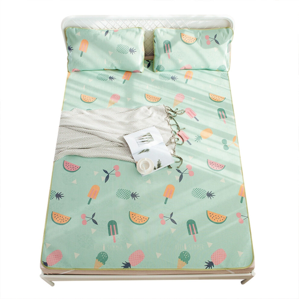 Breathable Baby Play Mat Watermelon Design Reversible Foam Mat For Kids With Elastic Edge And Foldable Convenience