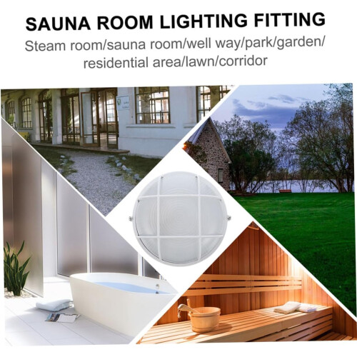 Sauna Lamp 2Pcs Explosion Lighting For Steam Corridor Wall Light  Temperature Resistant Durable Easy To Install 2